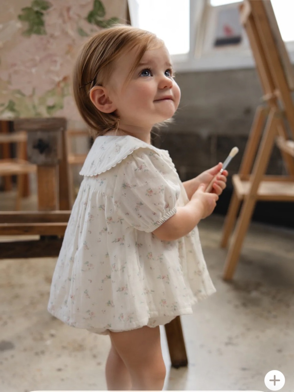 NWT Jamie Kay Organic Cotton Muslin Kodi Top in Solange Snow size 2 year